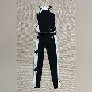 Emporio Armani Black and Pastel Leggings